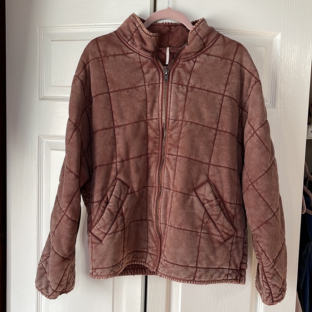 Free People Quilted Dolman Jacket